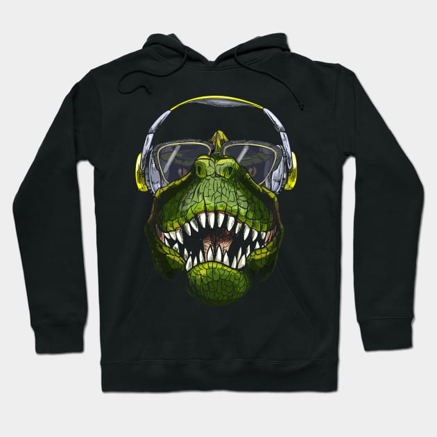 Cool T-Rex Hoodie by WorldDinosaurs